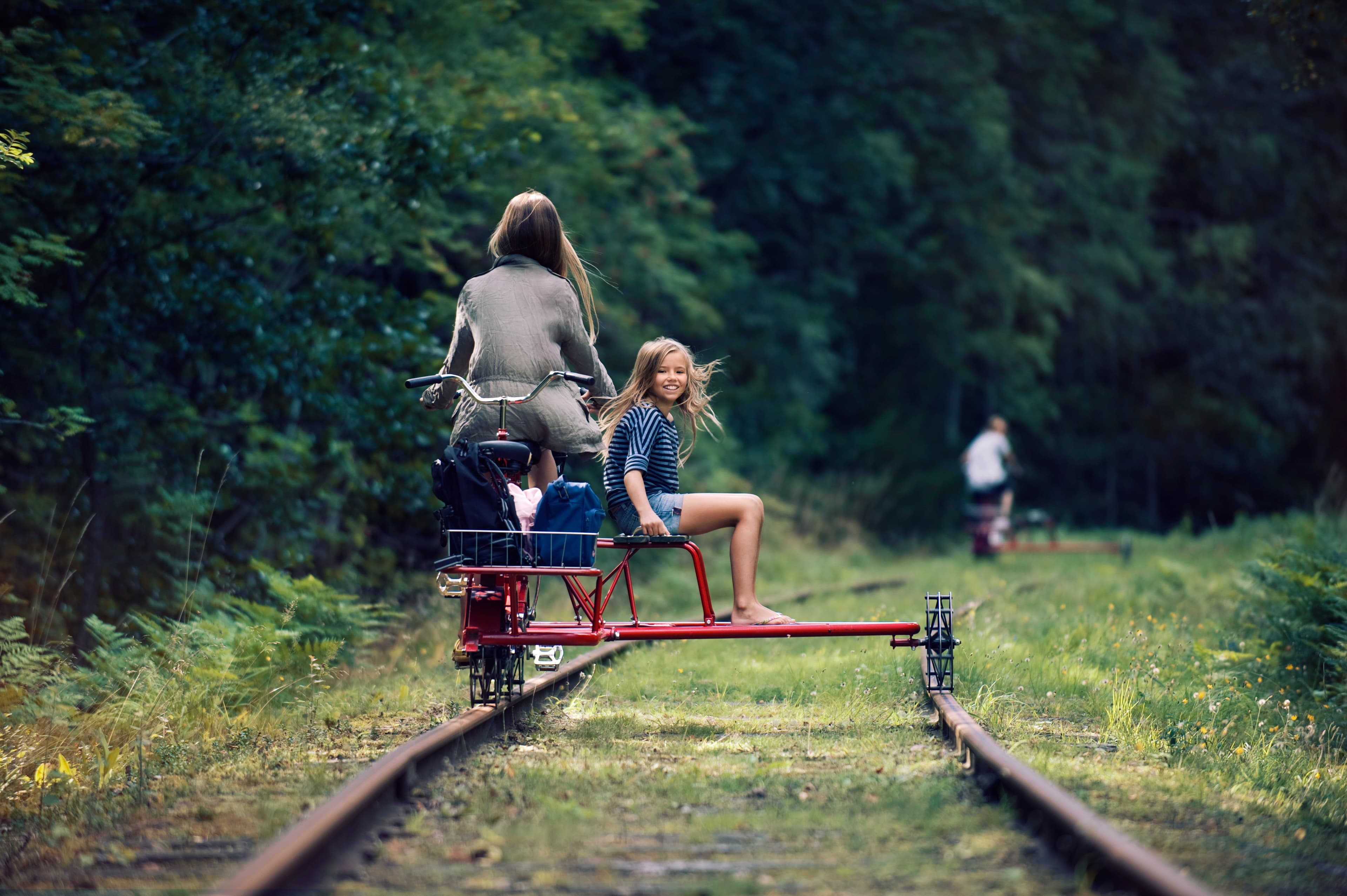 Dressin på trelänsbanan från Ängebäck Degerfors