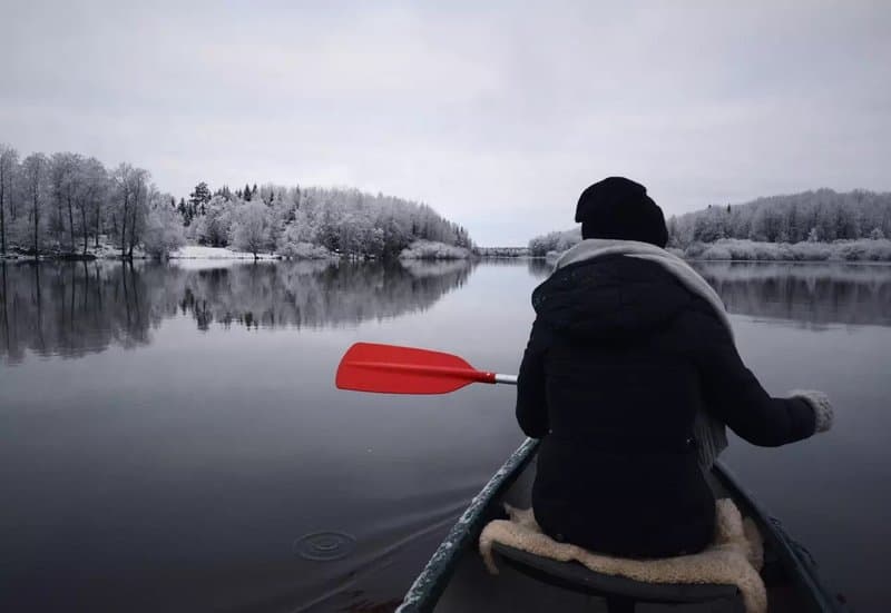 Vinterpaddla i Svartådalen
