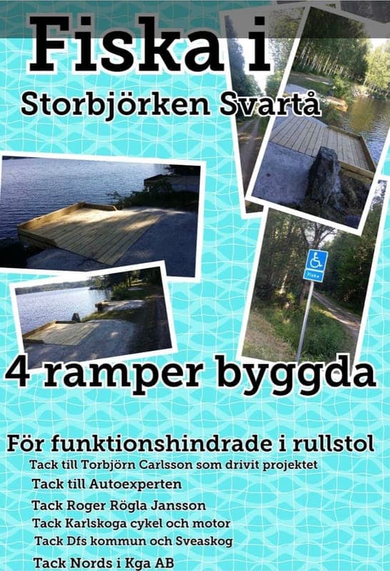Fiskeramp Svartå Storbjörken