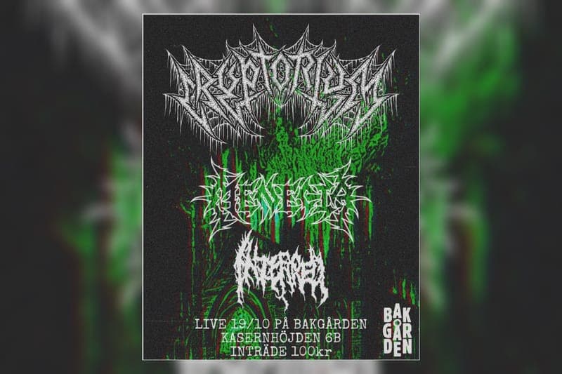 Cryptorium, Interred & Menecia - Live på Bakgården