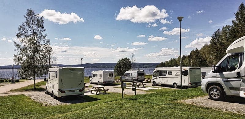 Ställplatser för husbilar på Ingestrands Camping