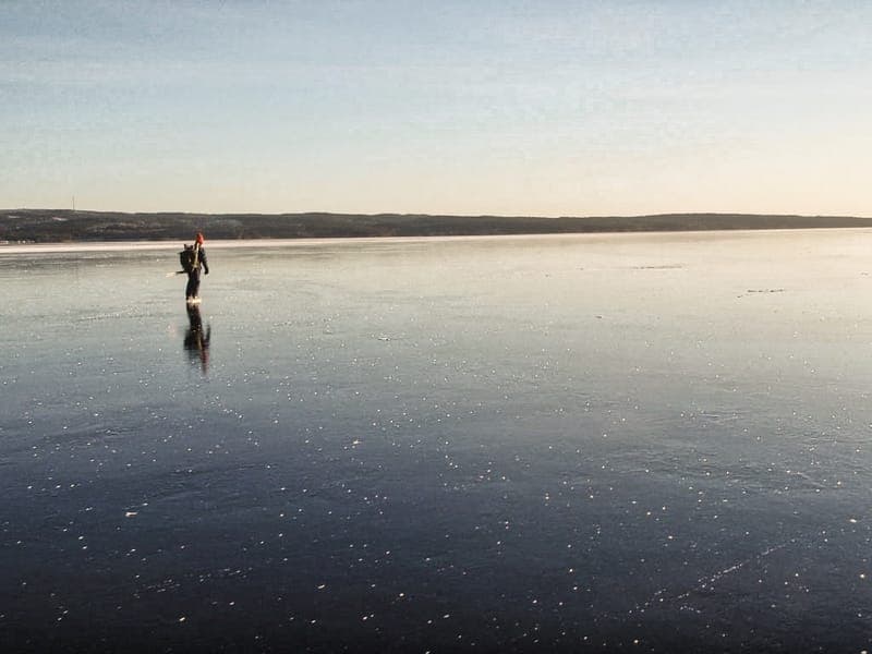 Långfärdsskridskor i Arvika