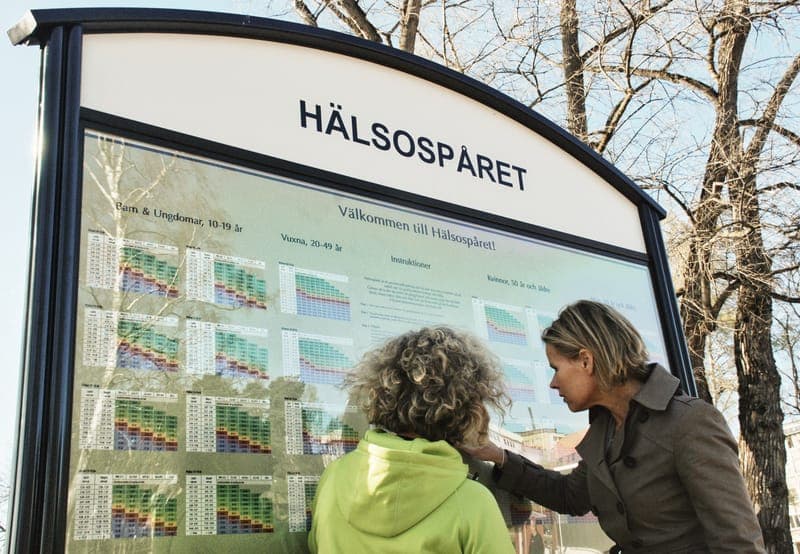 Hälsospår och utomhusgym