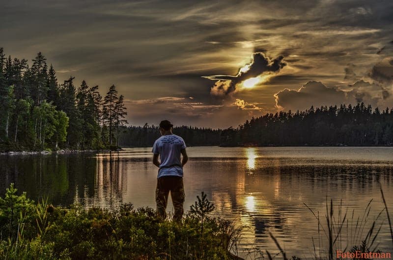 Fiske vid Skogstjärn