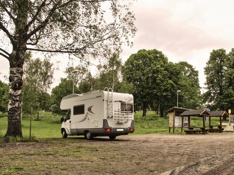 Ställplats för husbil i Mölnbacka