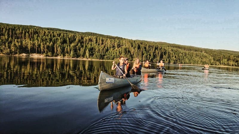 Kanotuthyrning herrgårdscamping