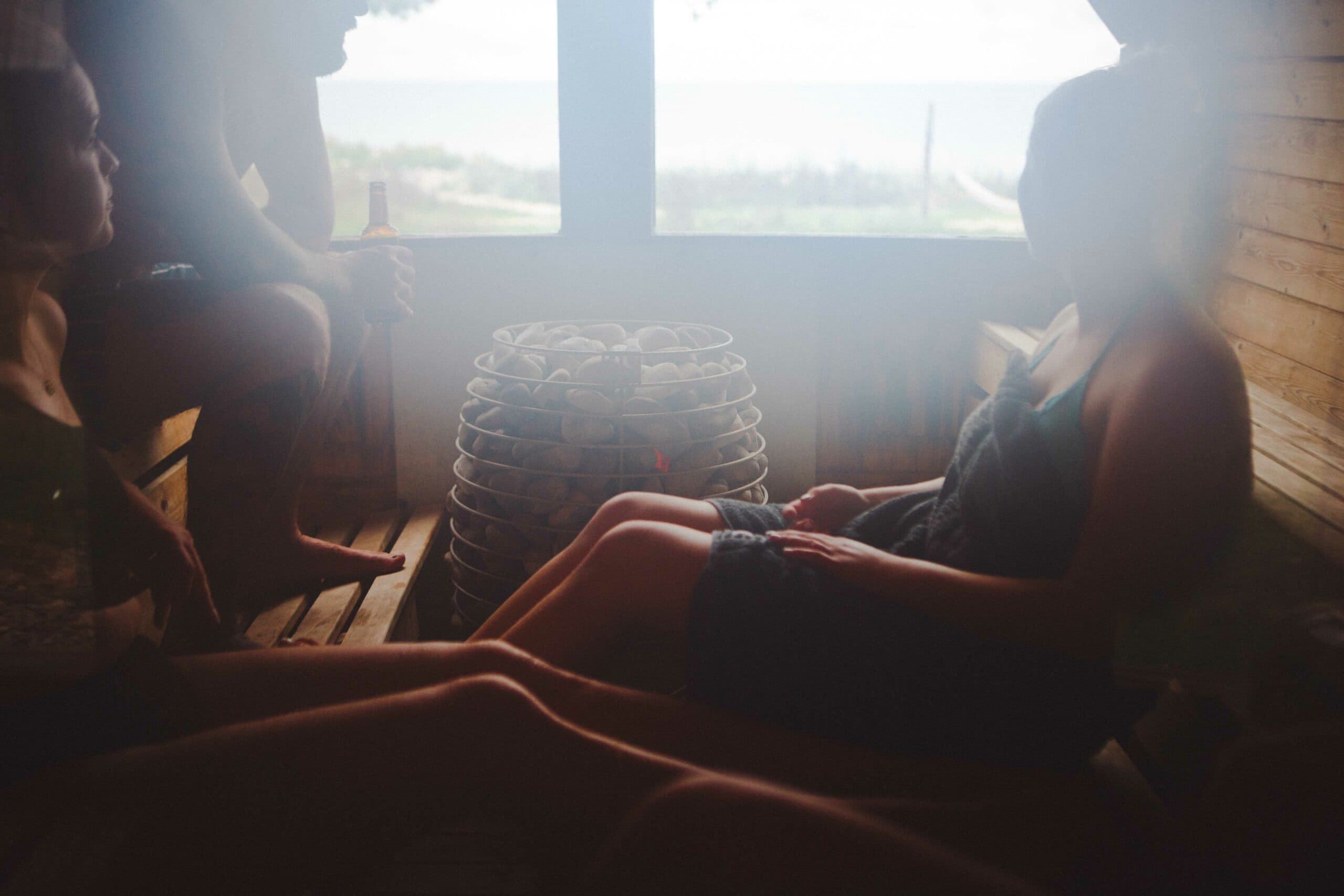 Bastubad på Surflogiet