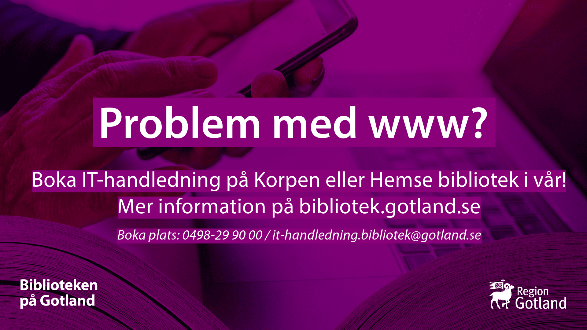 IT-handledning på Hemse bibliotek