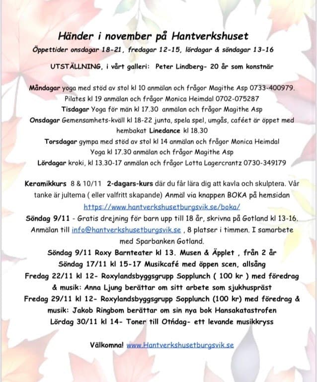 Detta händer hos oss i November