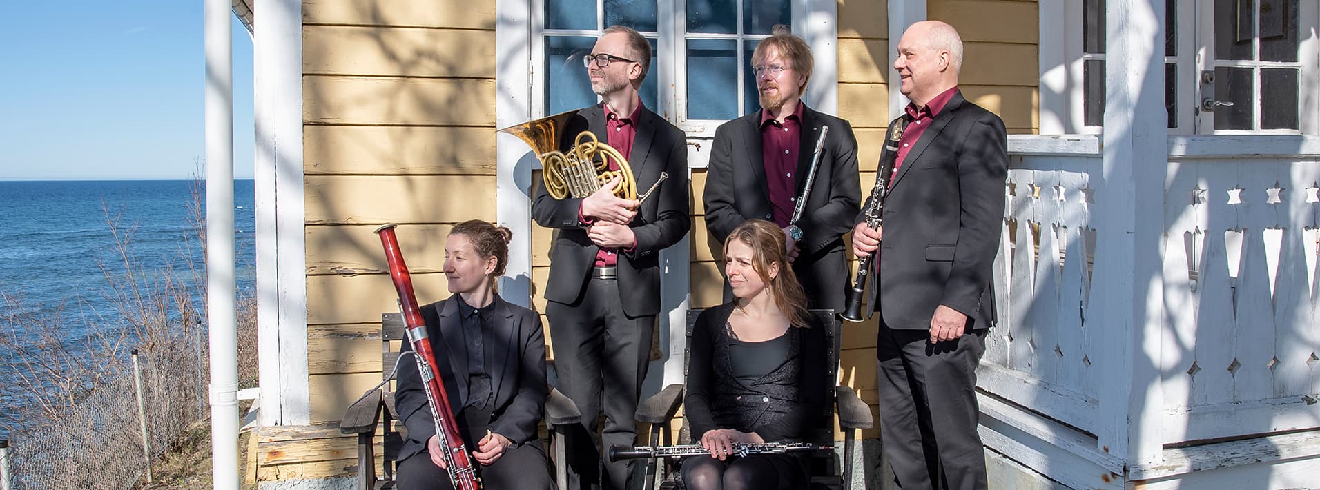 Spelning med Gotlands Blåsarkvintett på Fårösunds bibliotek