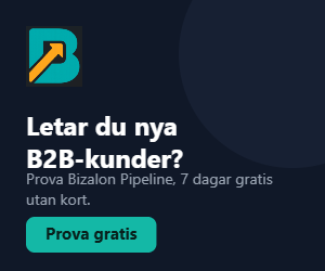 Letar du nya B2B-kunder? Prova Bizalon Pipeline, 7 dagar gratis utan kort.